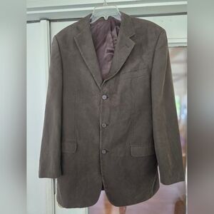 Andrew Fezza Dark Brown Blazer Suede Like 42L